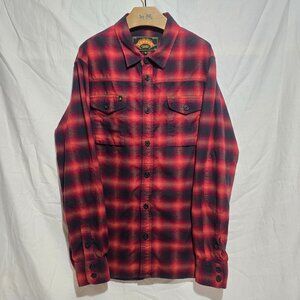 &Sons Trading Co. LOGGER Flannel Shirt - Red Blue Plaid - Sz L*